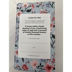 Homesick Thank You, Mom Natural Soy Wax Blend Hand Poured Candle New in Box